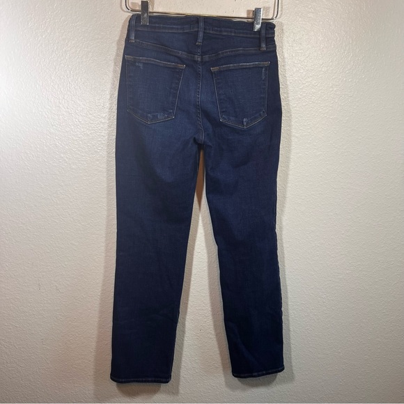 FRAME denim Le High Straight jeans tuxedo split - Picture 4 of 12
